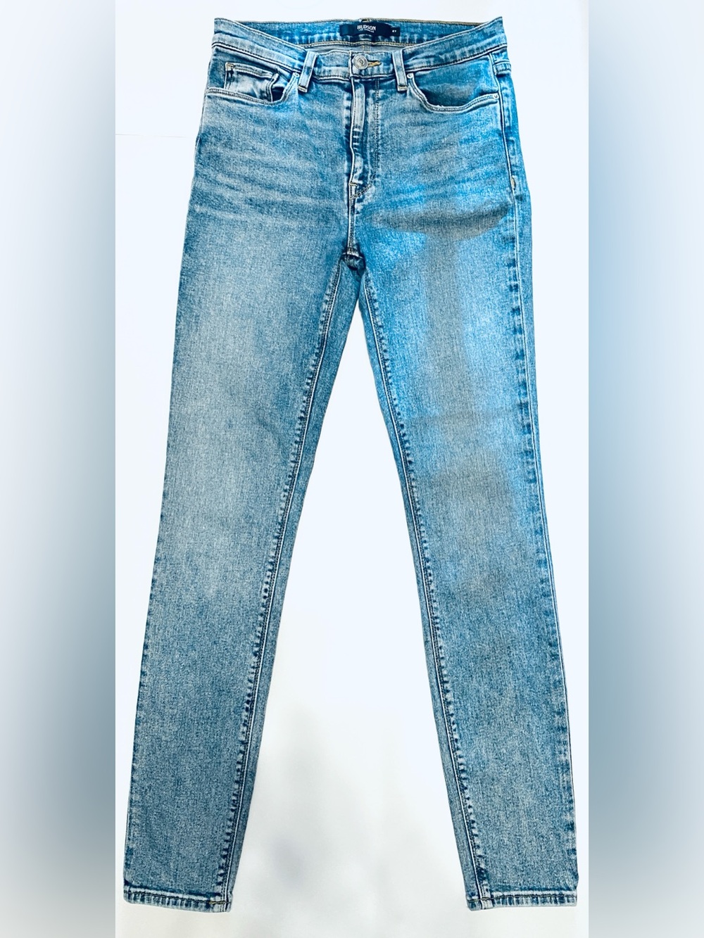 HUDSON-Size 27-Barbara Super Skinny Ankle Jeans High Waist in Lifetimes Blue